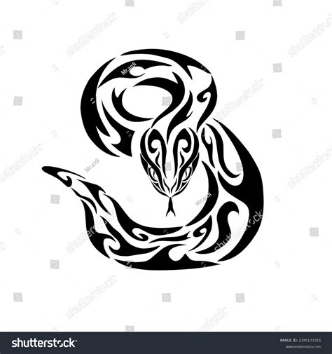 tribal snake tattoo